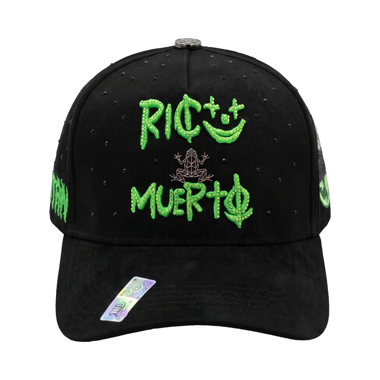 NIJAYOTE HATS Rico Muerto Green Frog – vista frontal